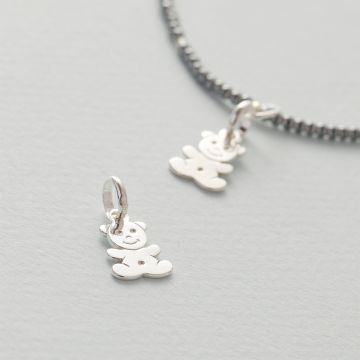 Srebrna zawieszka do bransoletek miś AG925 14.5x9.5mm