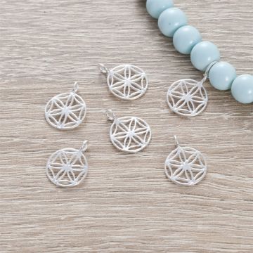 Srebrna zawieszka kwiatek 12mm AG925