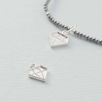 Srebrna zawieszka diament AG925 13,5x10,5mm