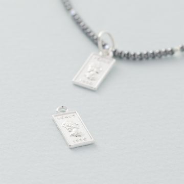 Srebrna zawieszka sztabka AG925 13.5x7mm