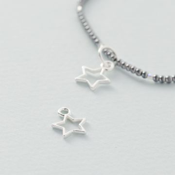 Srebrna zawieszka wycięta gwiazdka AG925 10.5mm