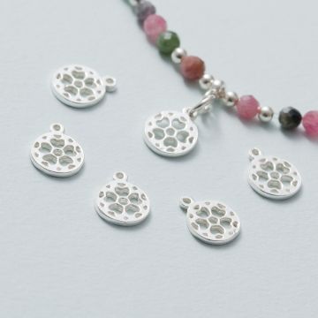 Zawieszka kółko ażurowe mini AG925 srebrny 8mm