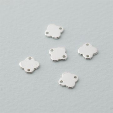 Rozgałęźnik kwiatek pełny AG925 7.5x7.5mm srebrny