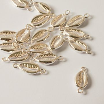 Srebrny łącznik muszelka AG925 16mm