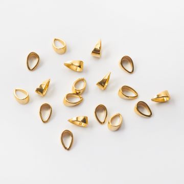 Srebrna krawatka zwężana gładka AG925 pozłacana 8mm