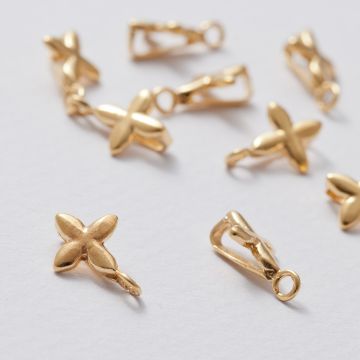 Krawatka gwiazda AG925 złoty 13mm