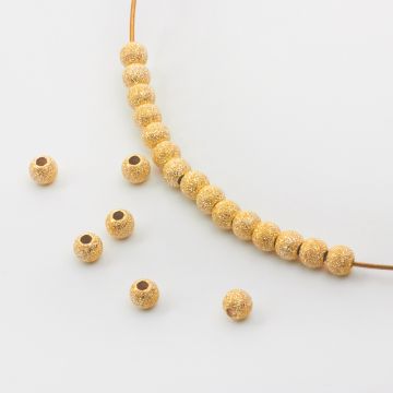 Kulki diamentowane GOLDFILLED 4mm AU585 4mm