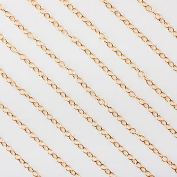 Łańcuszek owal GOLDFILLED AU585 3x4mm