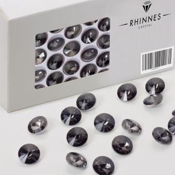 Rhinnes rivoli stone 12mm silver night