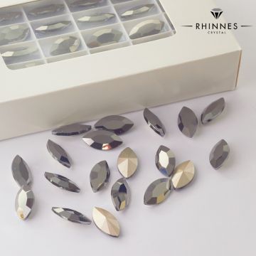 Kryształy rhinnes horse eye hematite 18x9mm