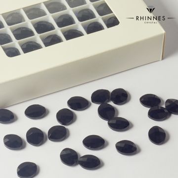 Kryształy Rhinnes leaf jet 14x11mm