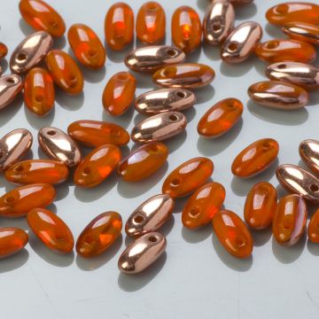 Koraliki RIZO 2,5x6mm Opal/Orange Capri Gold (C81260)