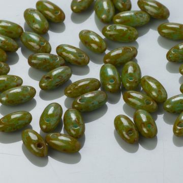 Koraliki RIZO 2,5x6mm Turquoise Picasso (T63030)