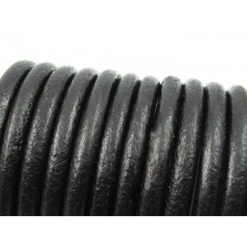 Rzemień naturalny czarny 6mm