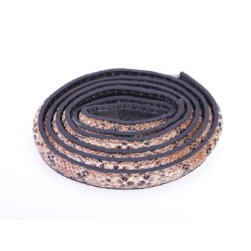 Rzemień półokrągły szyty wężowy 10x5mm