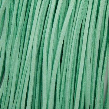 Rzemień zamszowy płaski jasnozielony 2,5x1mm