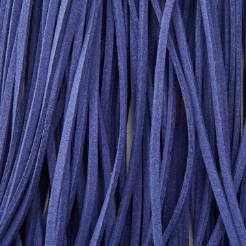 Rzemień zamszowy płaski granatowy 2,5x1mm