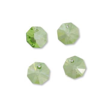 Preciosa octagon light green 14mm