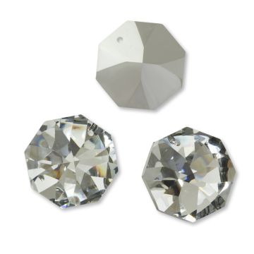 Preciosa octagon silver shadow 28mm