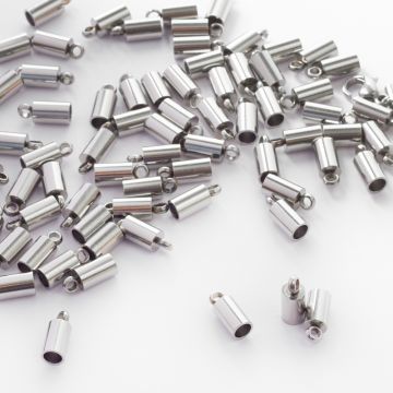 Końcówki ze stali chirurgicznej w kolorze srebrnym 3mm