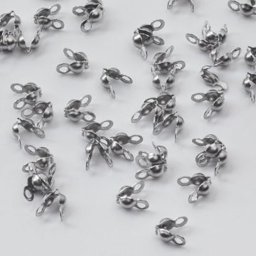 Łapaczki dziewczynki ze stali chirurgicznej w kolorze srebrnym 3mm