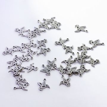 Zawieszka ze stali chirurgicznej koliber w kolorze srebrnym 12mm