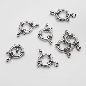 Zapiecie ozdobne federing ze stali chirurgicznej w kolorze srebrnym 12mm