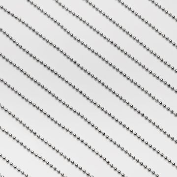 Łańcuszek bulion kulki ze stali chirurgicznej w kolorze srebrnym 2,4mm