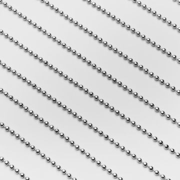 Łańcuszek bulion kulki ze stali chirurgicznej w kolorze srebrnym 3mm