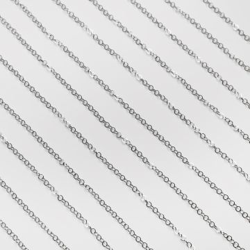 Łańcuszek kółko błyszczące ze stali chirurgicznej w kolorze srebrnym 3mm