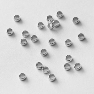 Przekładka ze stali chirurgicznej pierścień w kolorze srebrnym 3mm