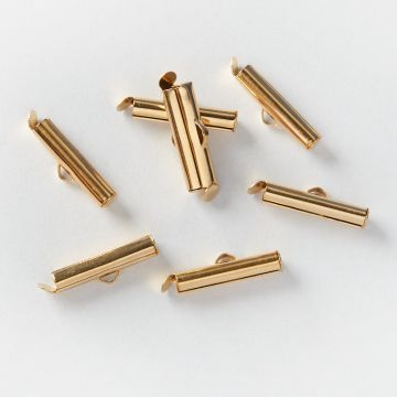 Końcówka płaska ze stali chirurgicznej w kolorze złotym 20mm