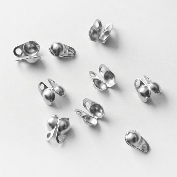 Łapaczki boczne dziewczynki ze stali chirurgicznej w kolorze srebrnym 5mm