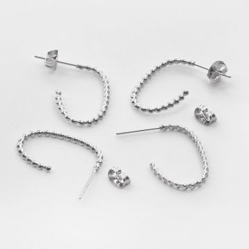 Sztyfty ozdobne ze stali chirurgicznej z kuleczek 23,5mm