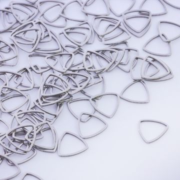 Baza geometryczna ze stali chirurgicznej trójkąt zaokrąglony w kolorze srebrnym 12mm