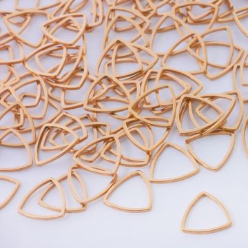 Baza geometryczna ze stali chirurgicznej trójkąt zaokrąglony w kolorze złotym 12mm