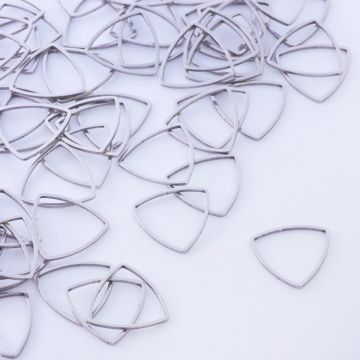 Baza geometryczna ze stali chirurgicznej trójkąt zaokrąglony w kolorze srebrnym 16mm