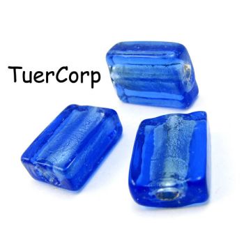 Szkło weneckie prostokąt niebieski 12x18mm