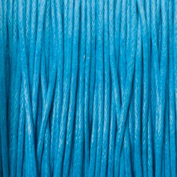 Sznurek bawełniany woskowany niebieski 1mm