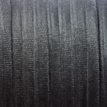 Sznurek welurowy grafitowy 1.5x6mm