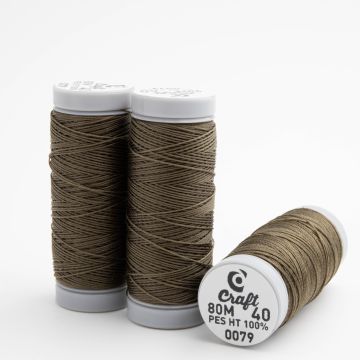 Nić craft do beadingu nr 40 olive