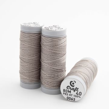 Nić craft do beadingu nr 40 grey