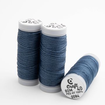 Nić craft do beadingu nr 40 denim