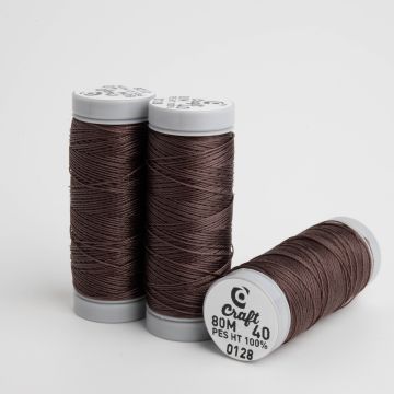 Nić craft do beadingu nr 40 mocha