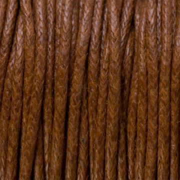 Sznurek bawełniany woskowany jasno brązowy 1mm