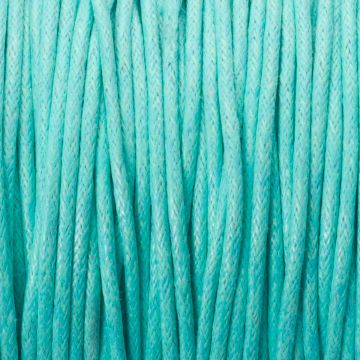 Sznurek bawełniany woskowany 1.5mm turkusowy