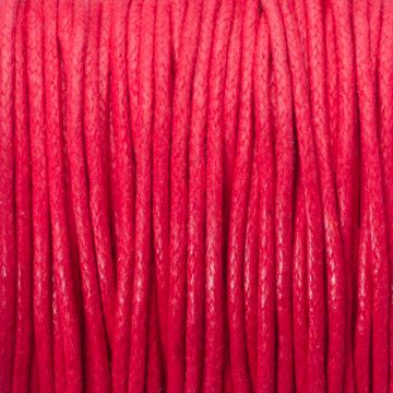 Sznurek bawełniany woskowany 1.5mm czerwony