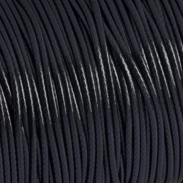 Sznurek powlekany czarny 1,5mm