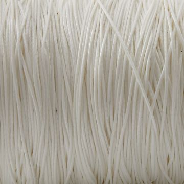 Sznurek powlekany biały 0,5mm