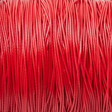 Sznurek powlekany czerwony 0,5mm